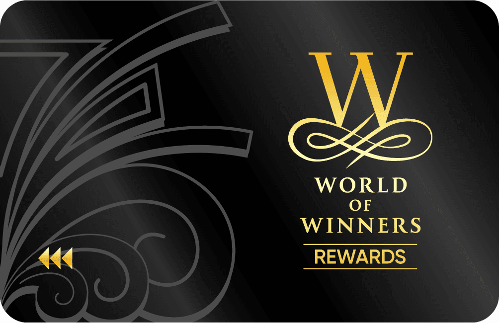 Black World of Winners membership card